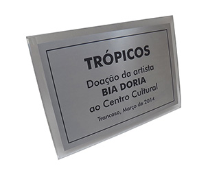 placa de homenagem personalizada + sao paulo + destak trofeu